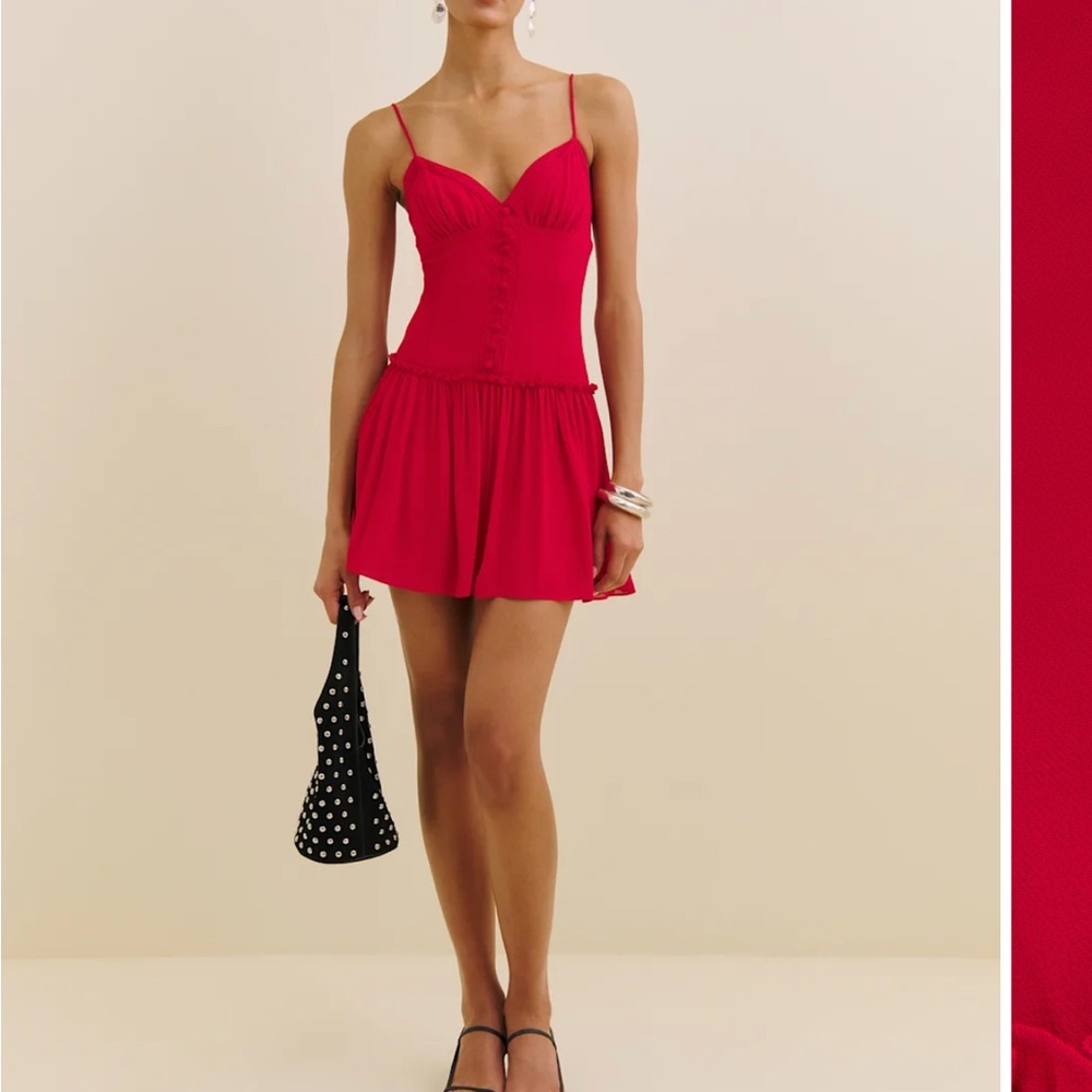 Reformation Citrus Red Women's Dress